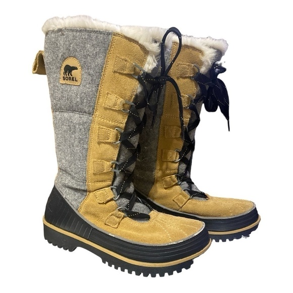 SOREL Tivoli High II Curry Light Grey #Cabincore Size 7.5 Waterproof #Ca…Grunge - Picture 1 of 12